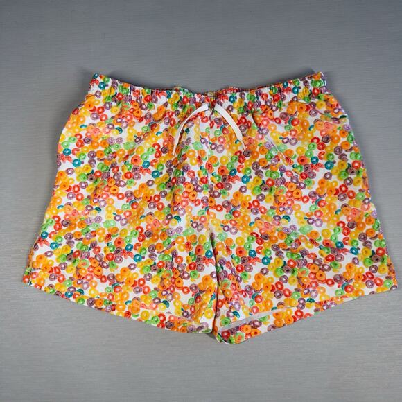 Chubbies Mens XXL Tooty Fruity Fruit Loops Swim Trunks Shorts 5.5 inch RARE - Picture 1 of 8
